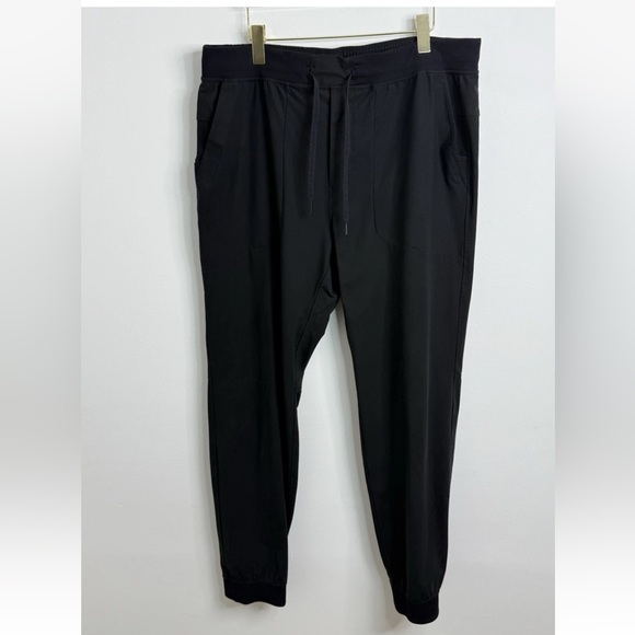 Lululemon ABC Jogger Men Black Drawstring Pockets Gym Train Run LM5AOJS Sz XXL - Picture 1 of 14